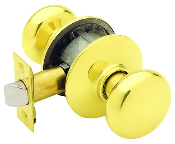 Plymouth Bright Brass Hall & Closet Door Knob - Model F10ply605