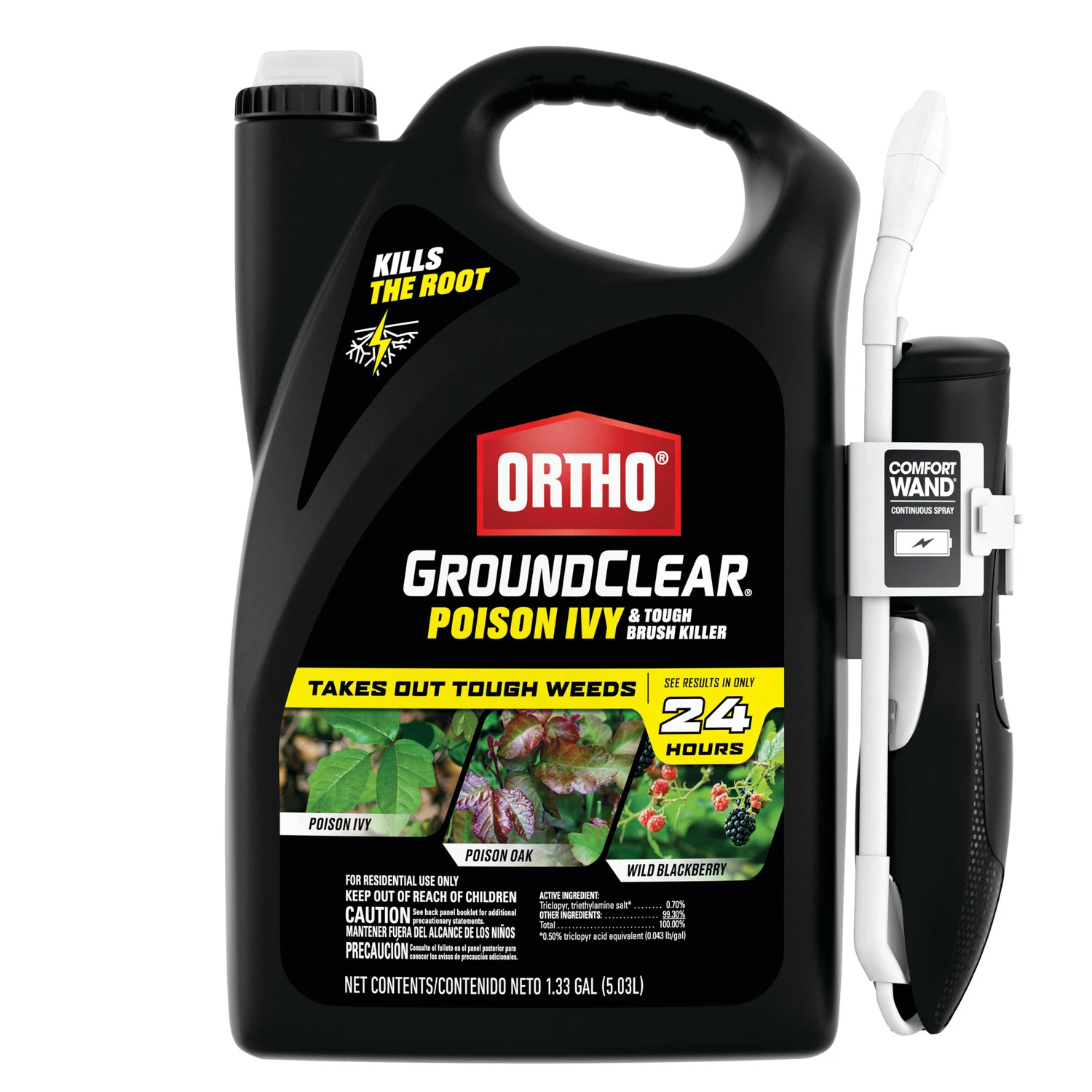 Groundclear 1 Gal. Poison Ivy & Tough Brush Killer With Comfort Wand