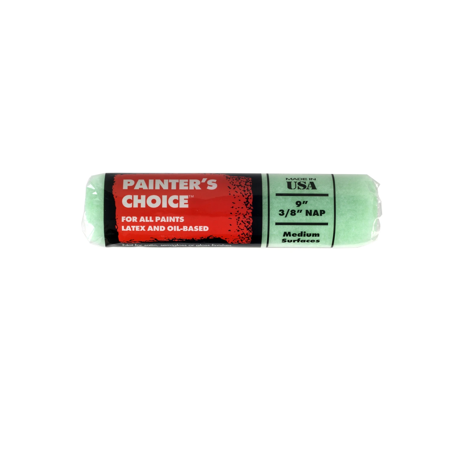 Paint Roller Cover, 3/8 In. Nap x 9 In.