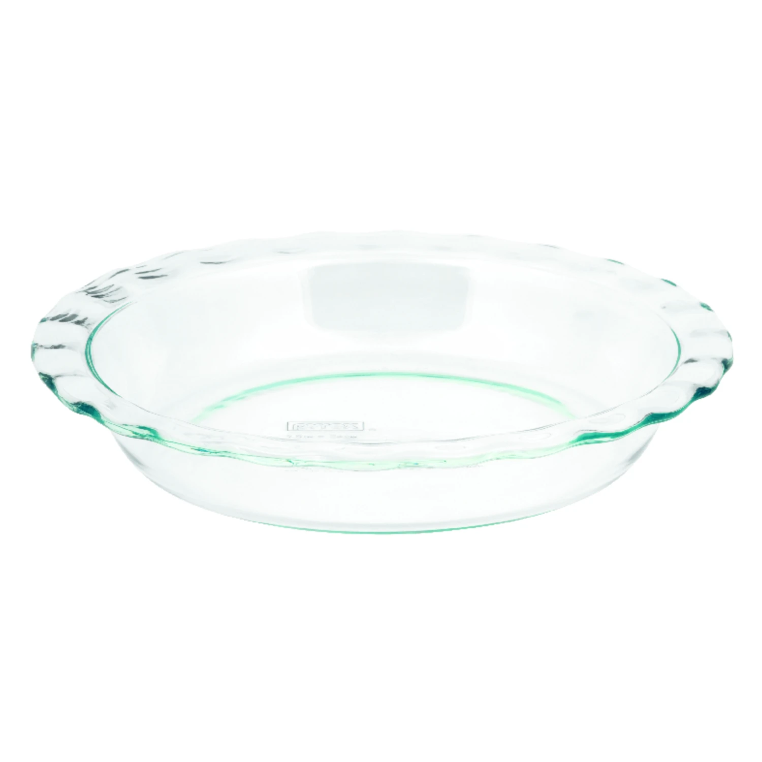 Easy Grab 9-1/2 In. Clear Glass Pie Plate - Durable Bakeware