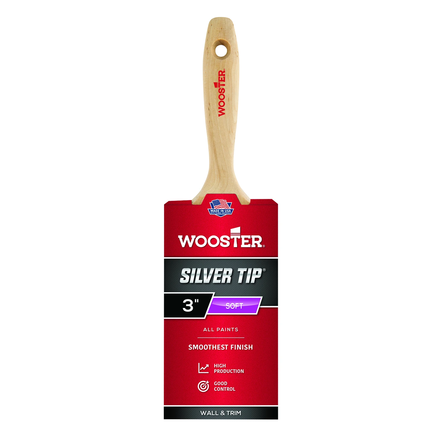 Silver Tip 3 In. Flat Varnish And Paint Brush - Model 5222-3