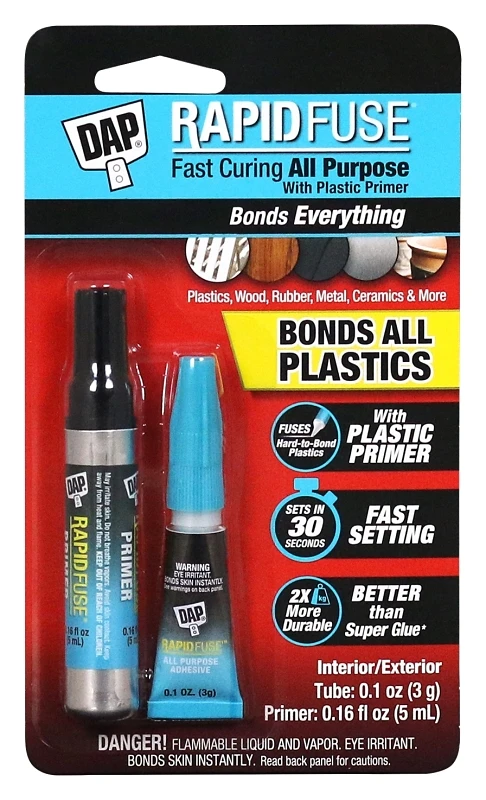 RapidFuse Plastic Primer Kit for Indoor and Outdoor Use, Surface Preparation Adhesion Enhancer