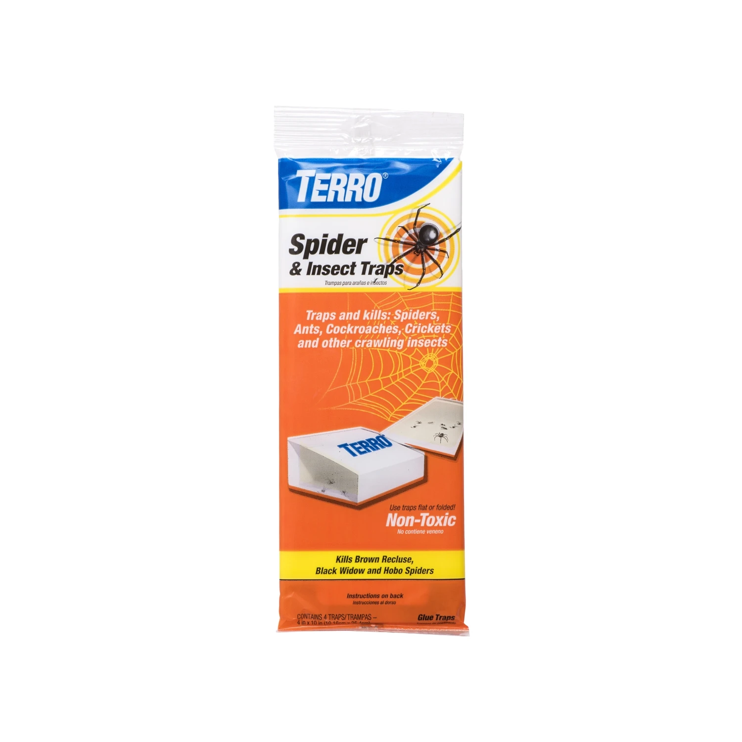 Terro Indoor Glue Insect & Spider Trap (4-Pack)