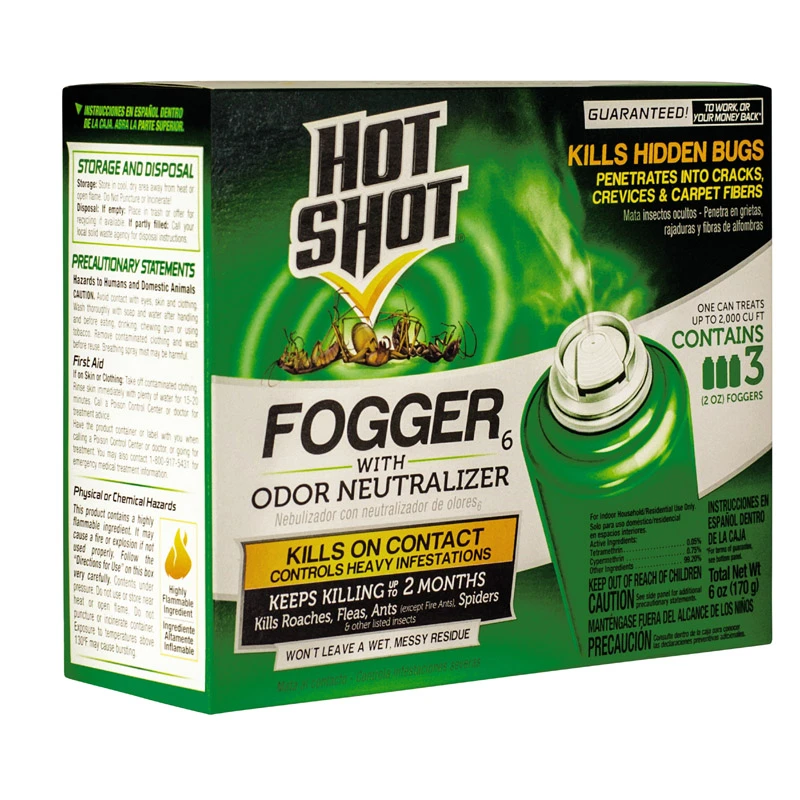 2 Oz. Indoor Insect Fogger With Odor Neutralizer, 3-pack, Kills Hidden Bugs