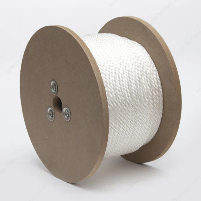 ROPE SOLID NYLON WHITE 1/8 X 100