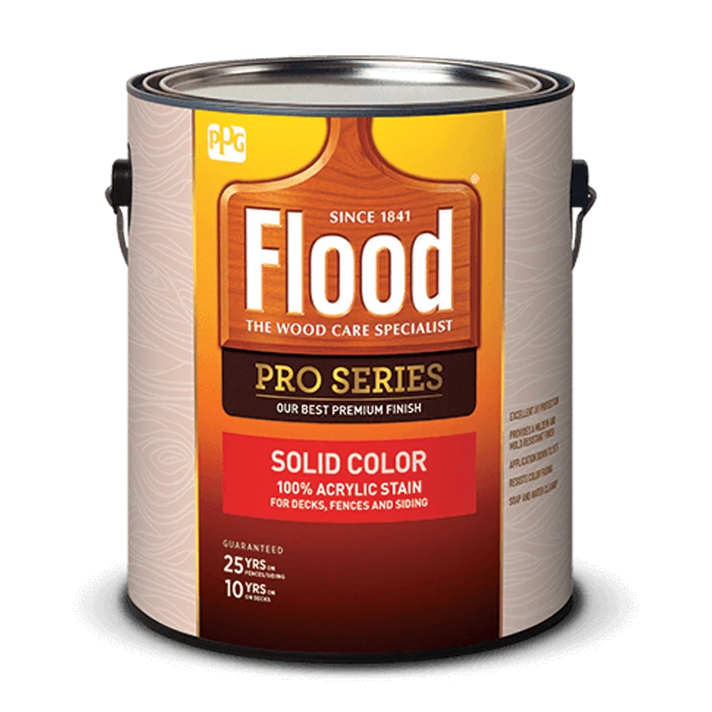 Pro Series 100% Acrylic Solid Color Stain, Navajo Red, 1 Gallon