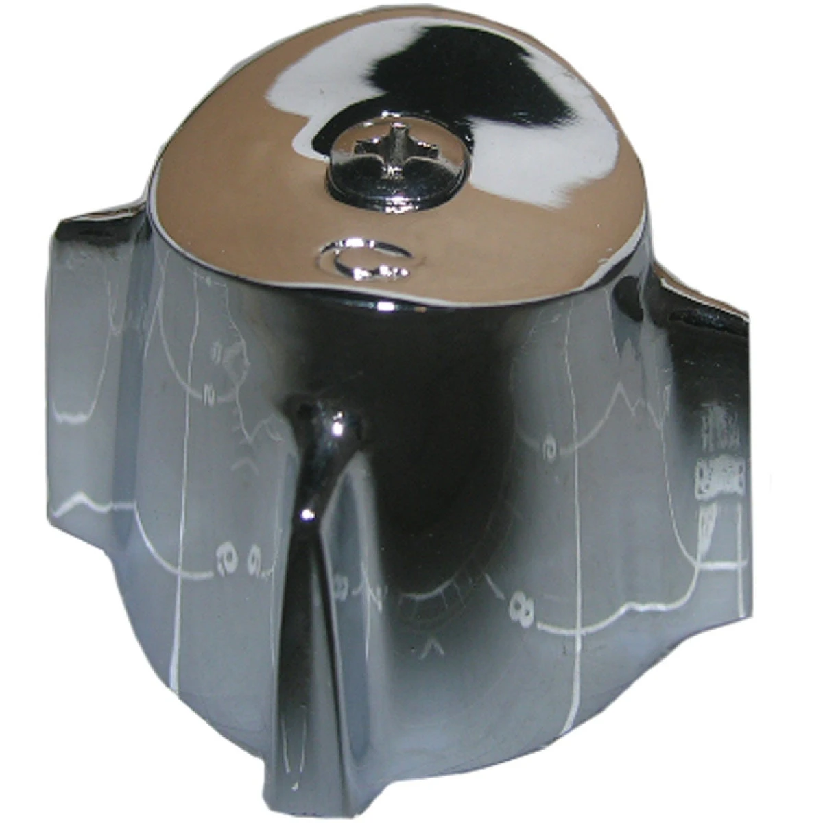 Contempera Cold Faucet Handle, Small, Chrome