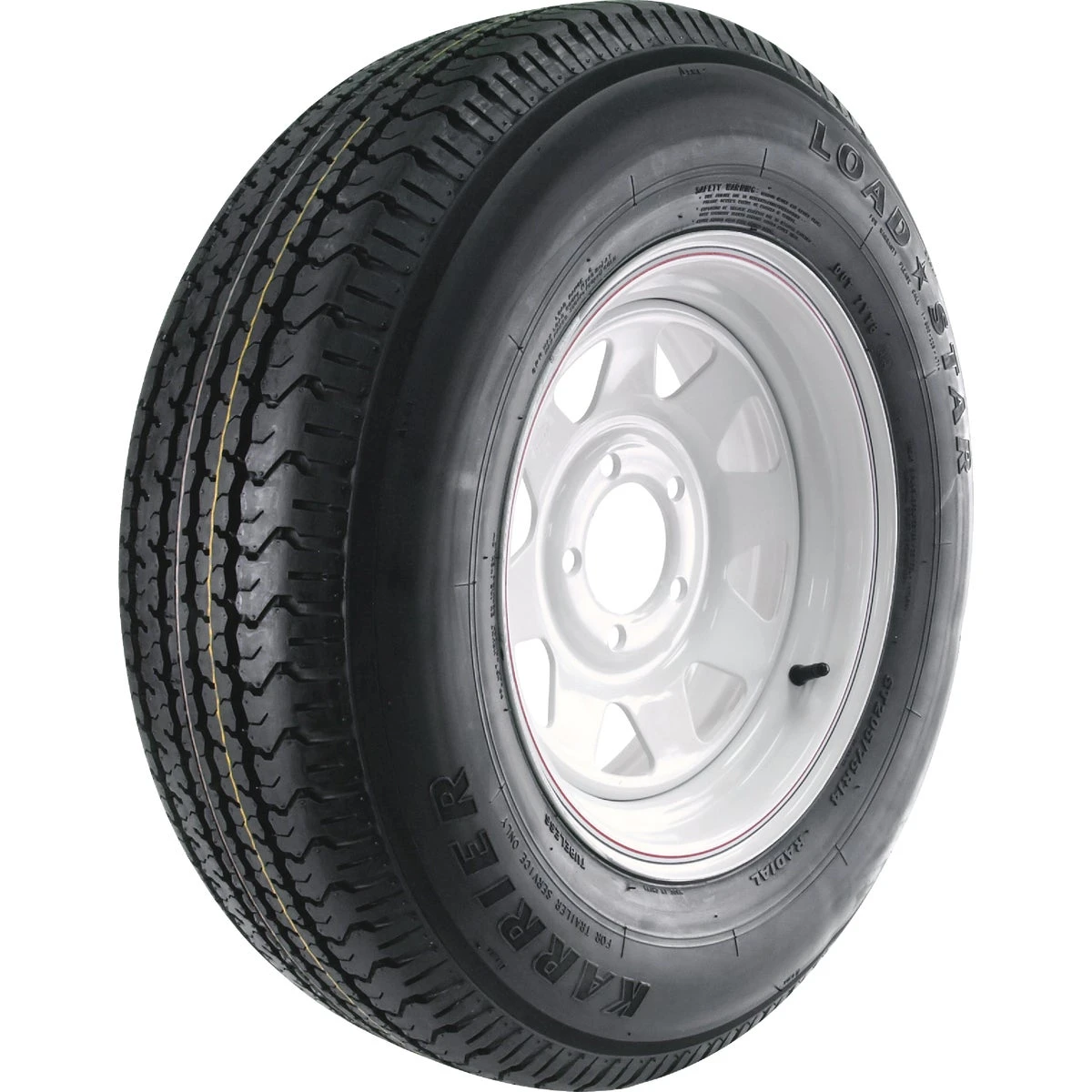 Loadstar 205/75r14 Lrc Radial Tire And 5-hole Wheel Assembly