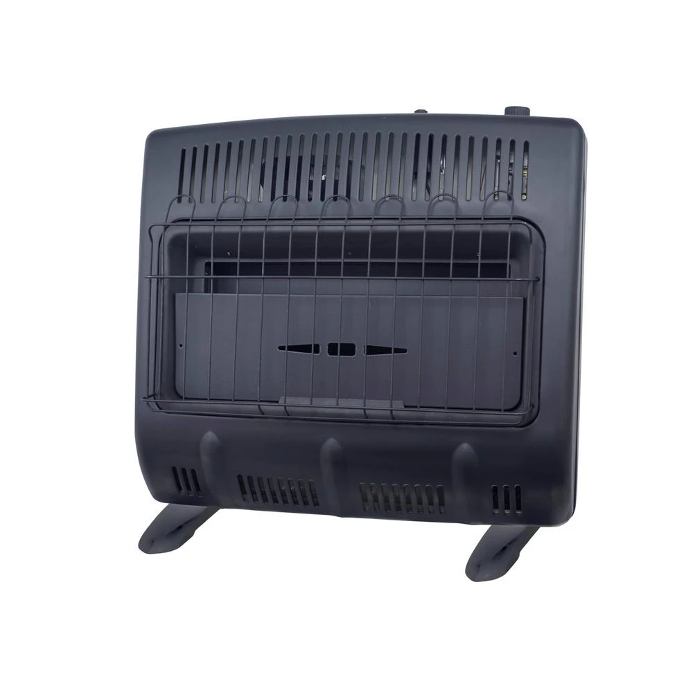 Vent-Free Gas Garage Heater in Black for Heating Up to 1,000 Square Feet