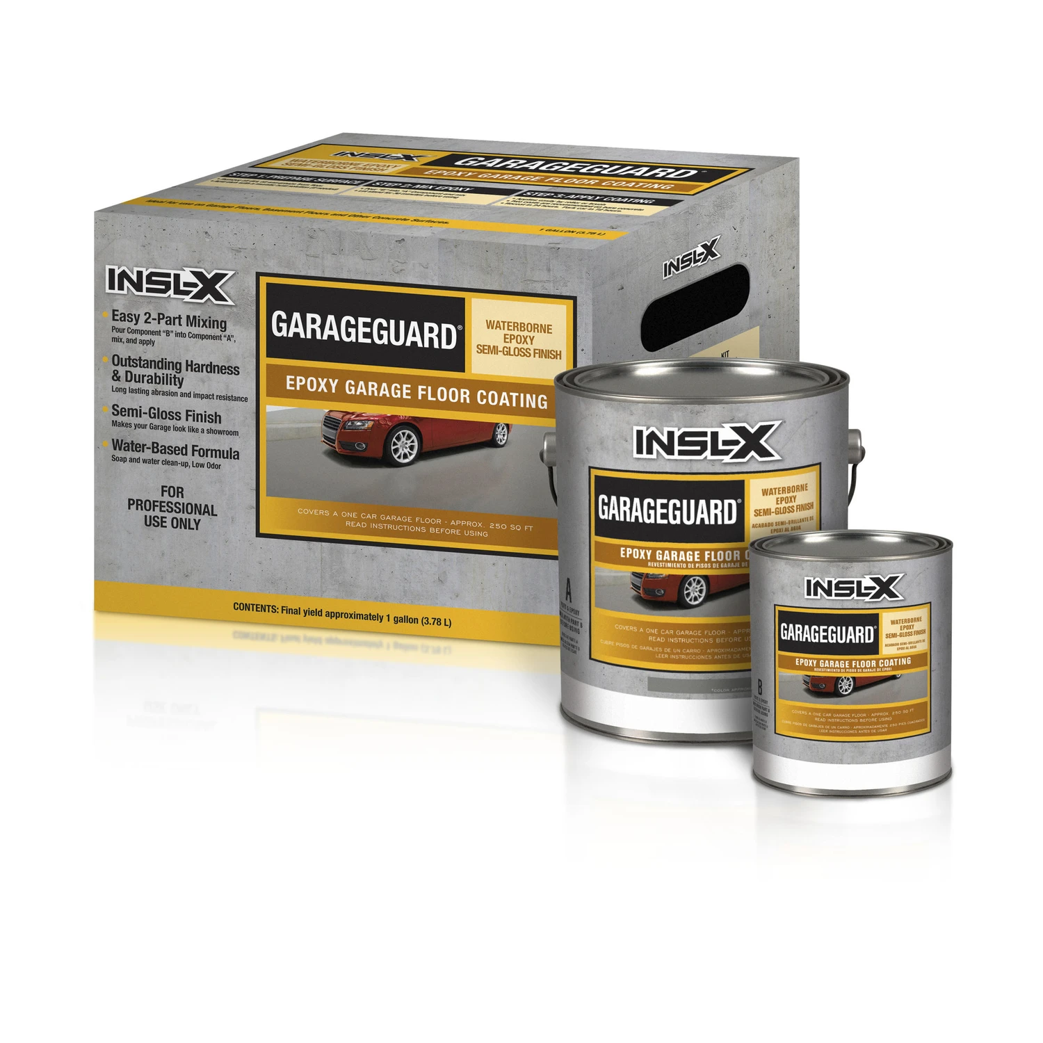 1 Gal. Desert Tan Waterborne Epoxy Garage Floor Coating Kit