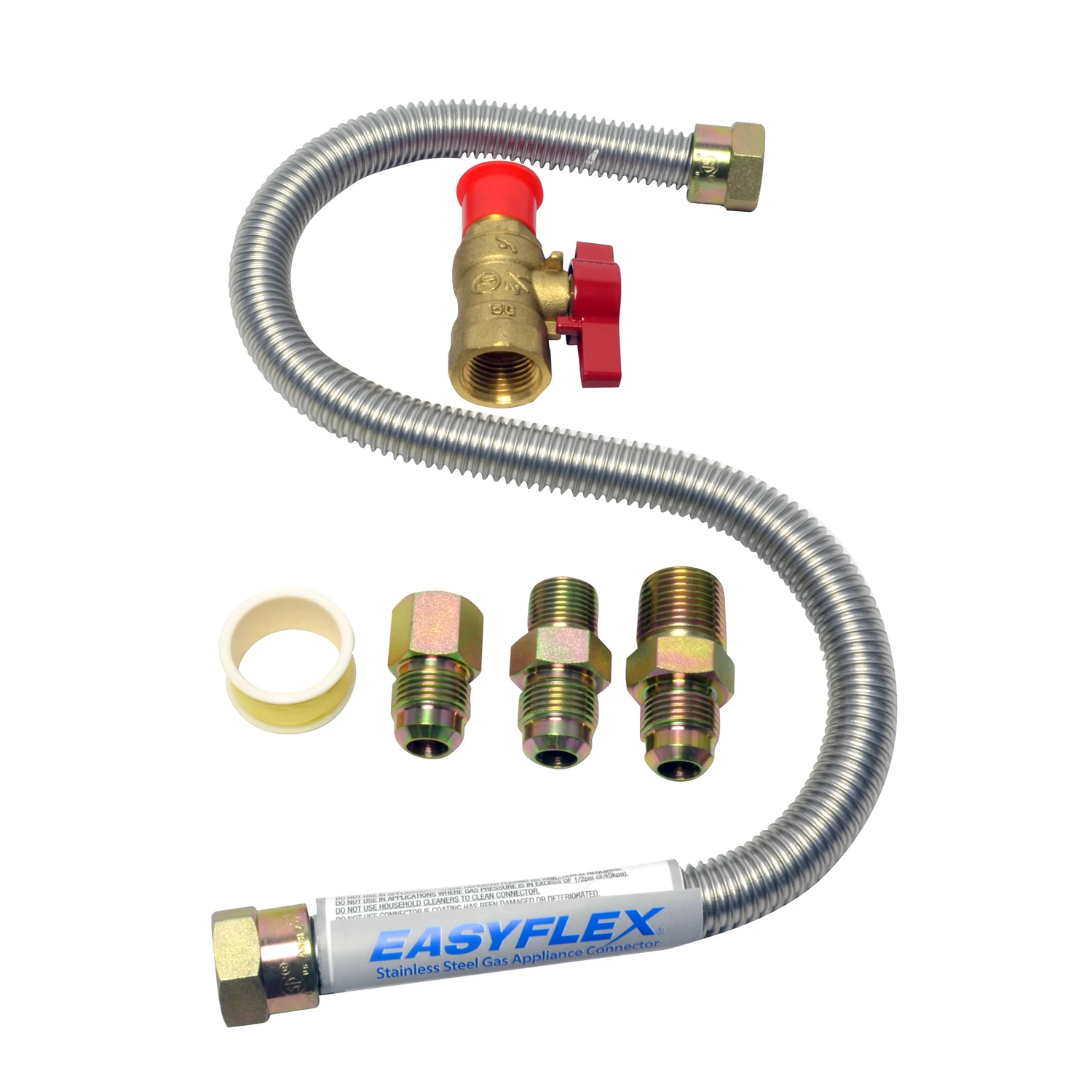 18 Inch Brass Gas Appliance Hook-up Kit - Model F271239