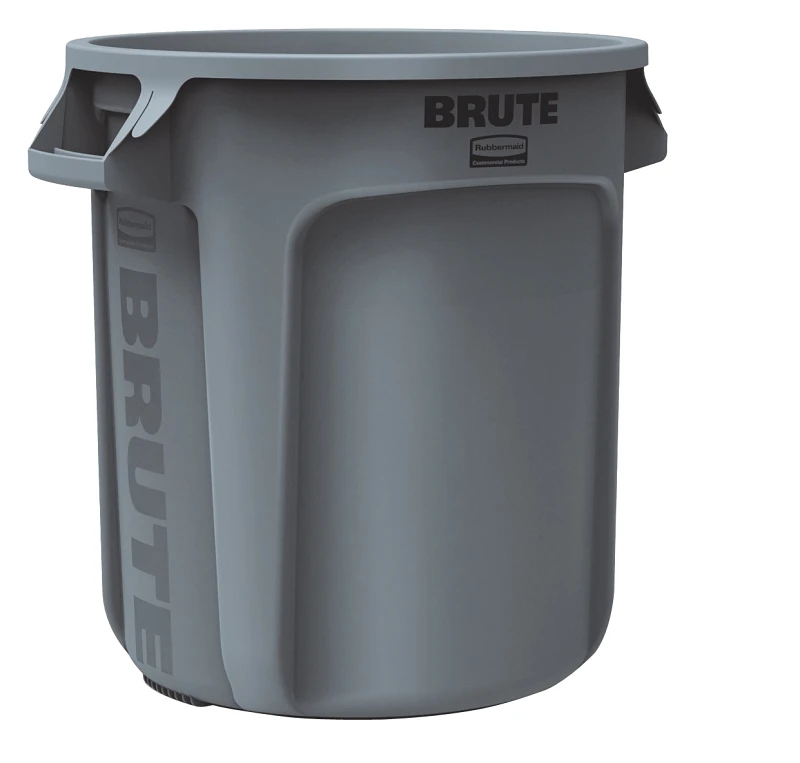 10 Gallon Gray Vented Trash Can - Model Fg261000gray