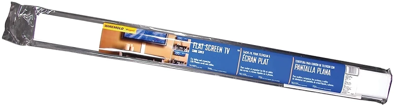 Flat Screen Television Cord Cover Kit, White, 4-Ft.
