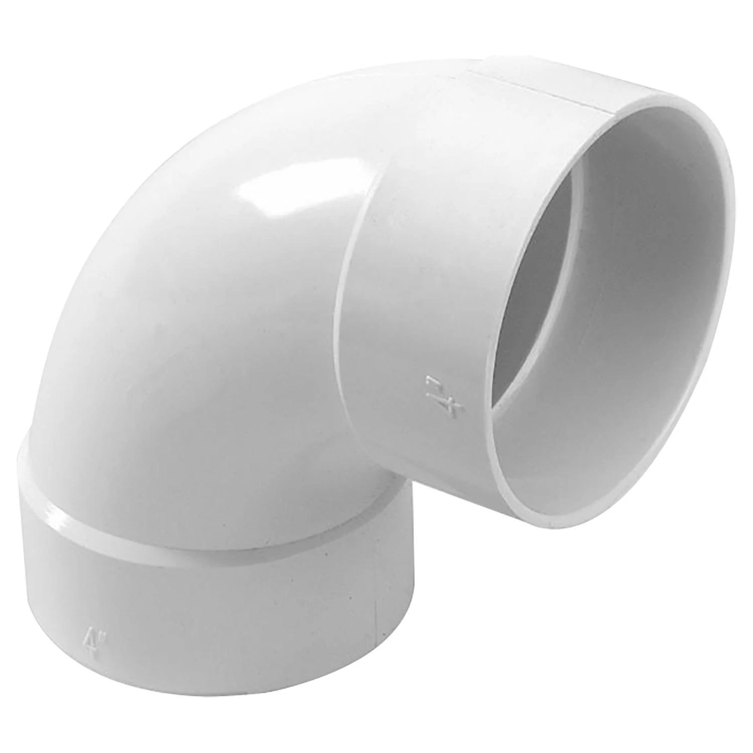 4-in Dia 90-Degree PVC Sewer Drain Elbow