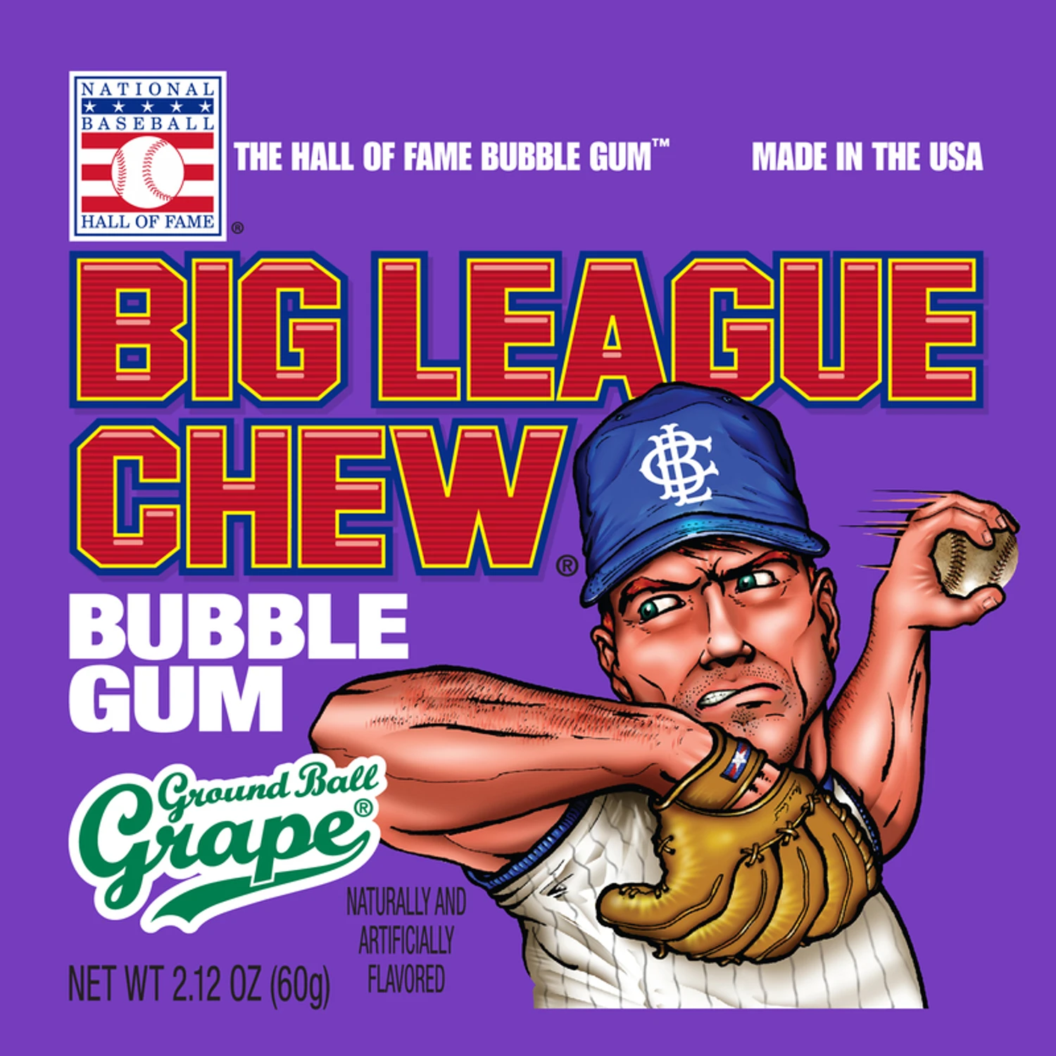 Big League Chew Grape Candy 2.12 oz