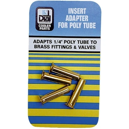 Dial 1/4 In. Poly Tube Insert Adapter (4-Pack)