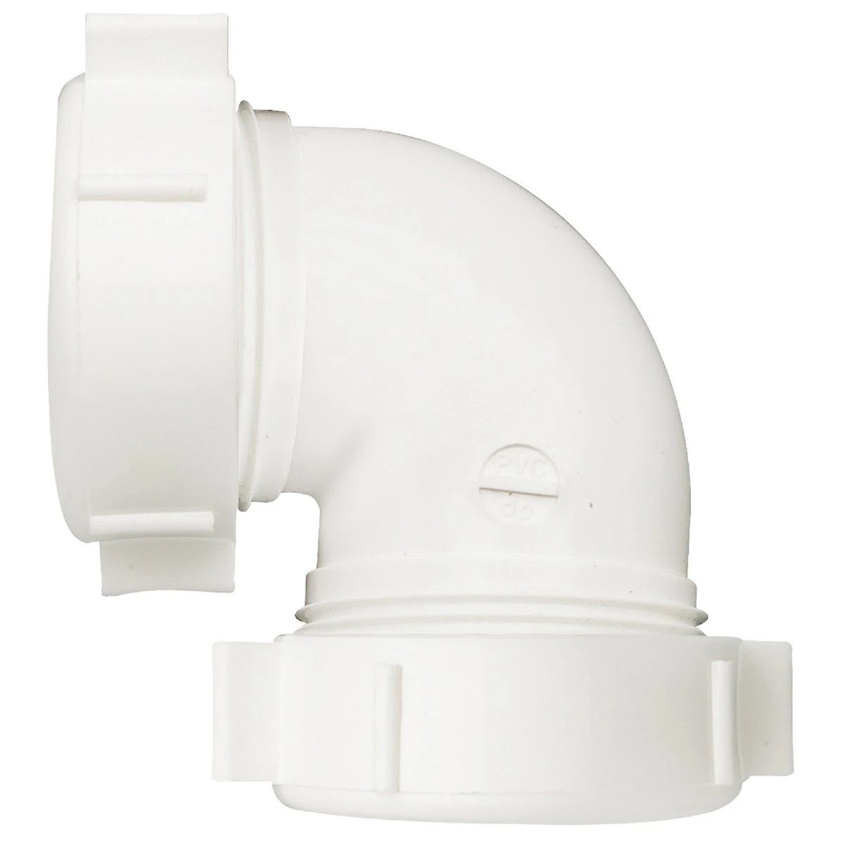 1-1/2 In. White Pvc 90 Degree Slip Joint Elbow Coupling With Washers