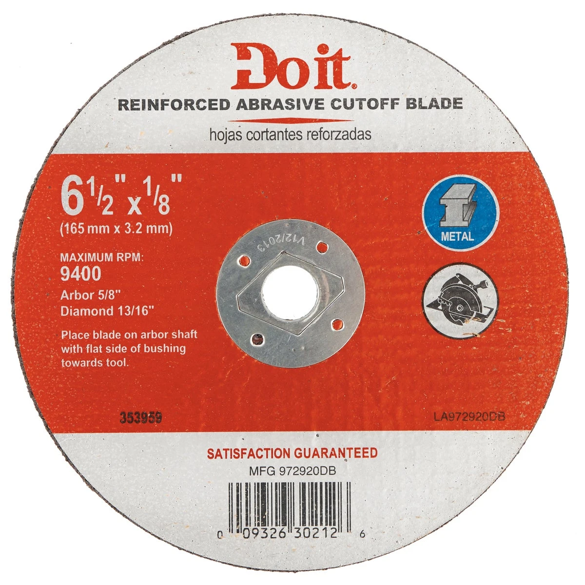 Do it Best Metal Cutting Abrasive Cut-Off Blade