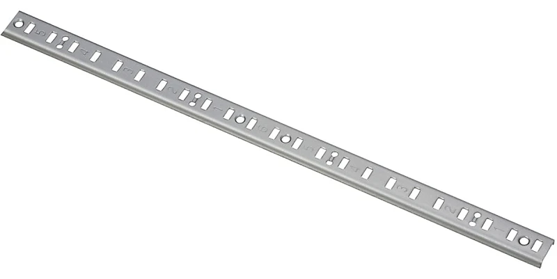 N229-542 Silver Shelf Standard, 6 Feet For Wall Mounting