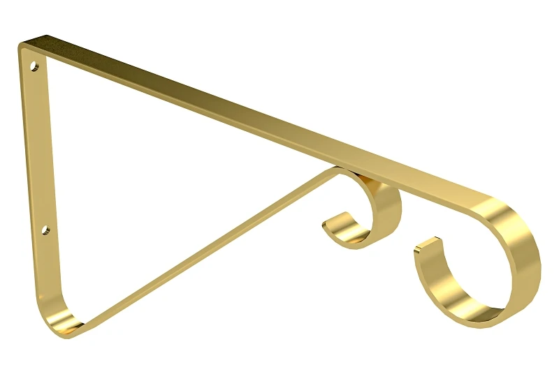 6 In. Brass Steel Hanging Plant Bracket - Model N274555