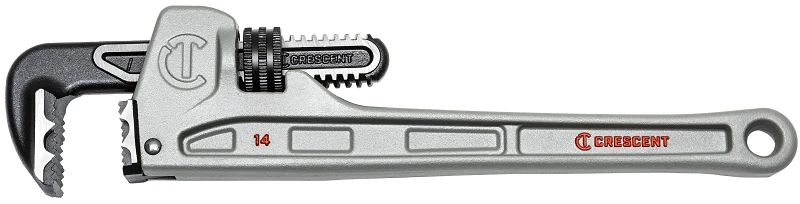 Aluminum K9 Jaw Pipe Wrench, 14 Inch, Durable Lightweight Construction