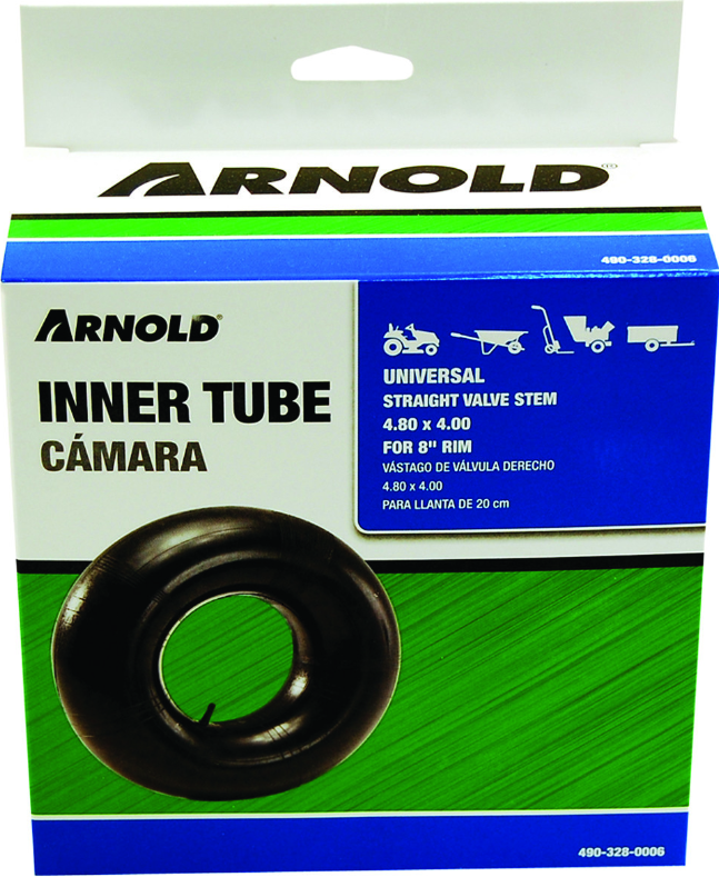 Arnold 8 in. Dia. x 8 in. Dia. 400 lb. capacity Wheelbarrow Inner Tube Rubber