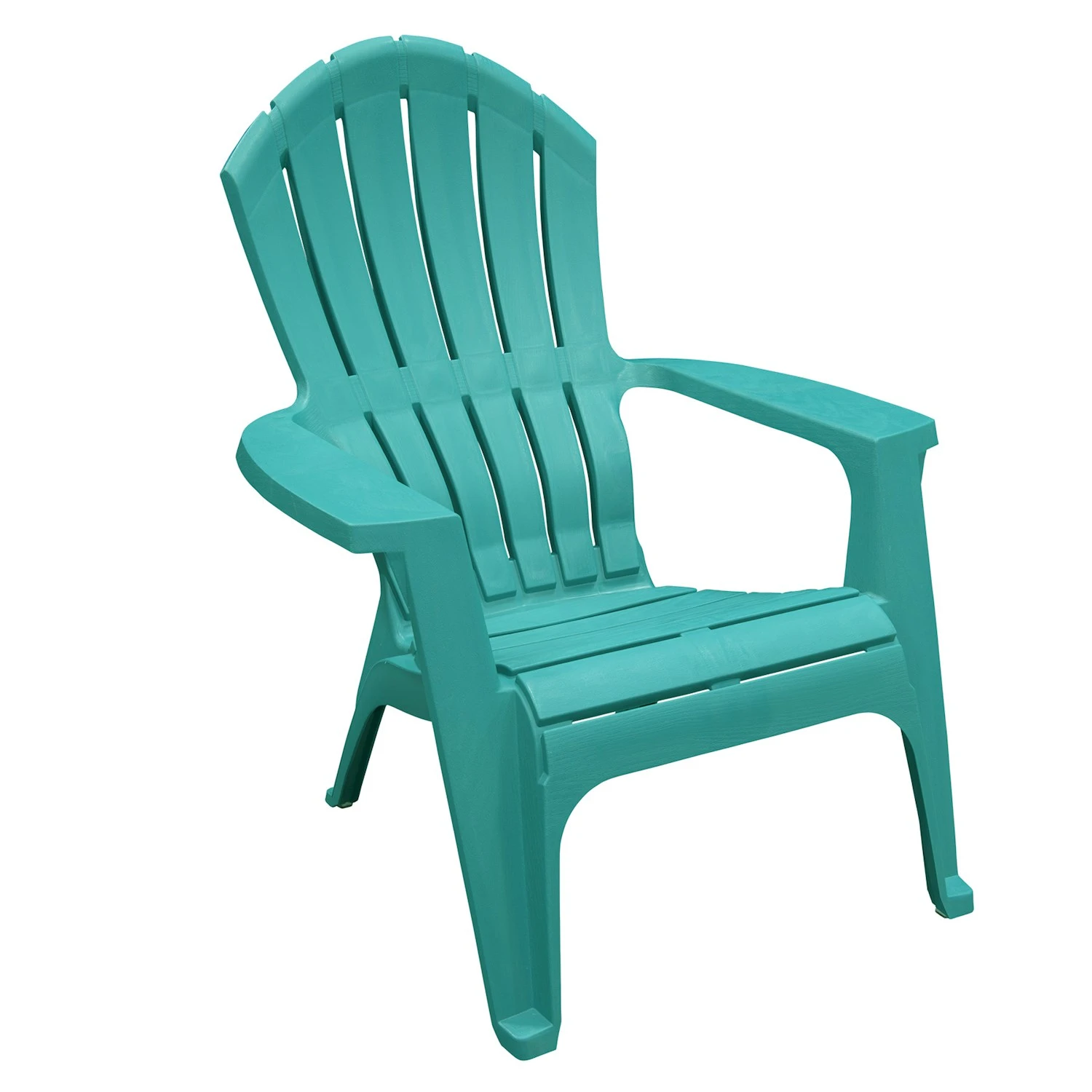 Teal Resin Adirondack Chair With Lumbar Support And Safetygrip Design