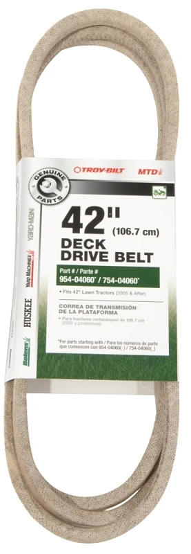 42 In. Deck Drive Belt For Lawn Tractors 490-501-y044