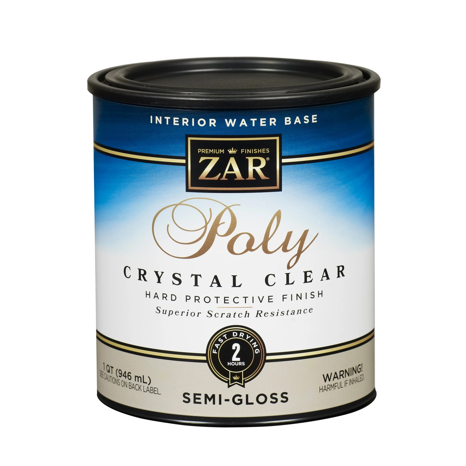 Semi-gloss Clear Water-based Polyurethane 1 Quart - Ideal For Wood Finishing