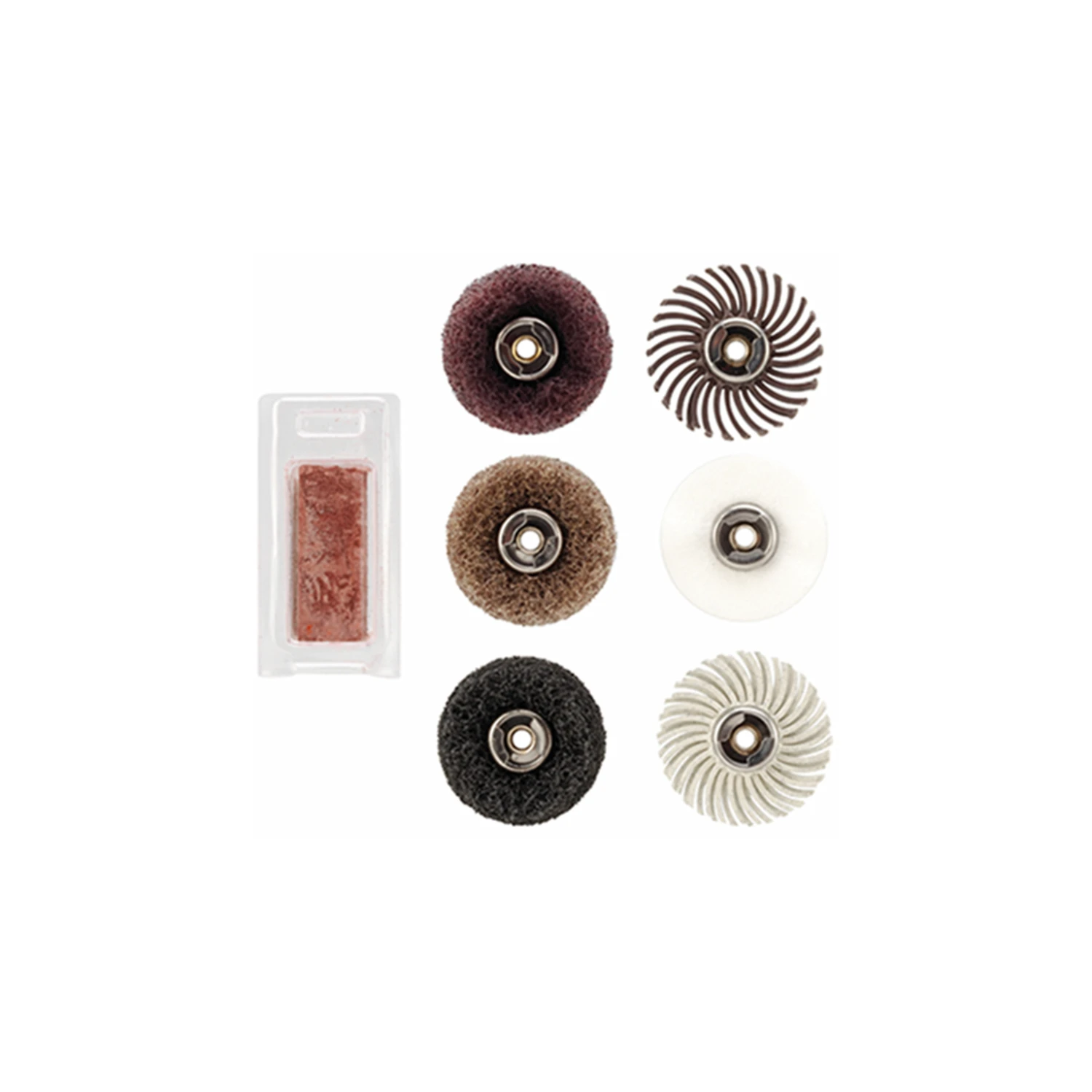 Ez Lock Metal Sanding And Polishing Kit 7-piece Set For Rotary Tools