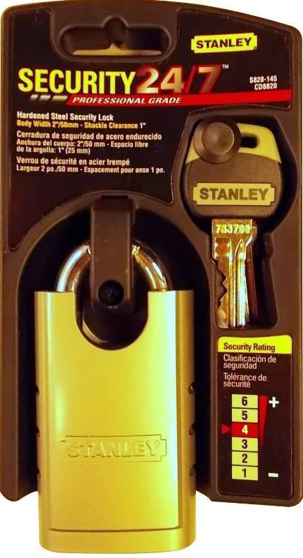 Stanley National Hardware S828-145 2-inch Hardened Steel Security Pad Lock