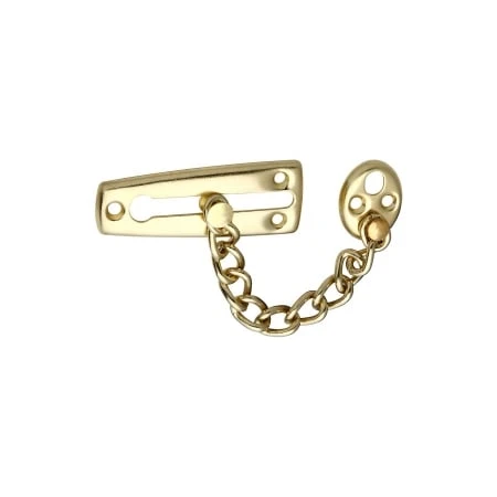 610240 Satin Brass Chain Door Guard For Enhanced Security