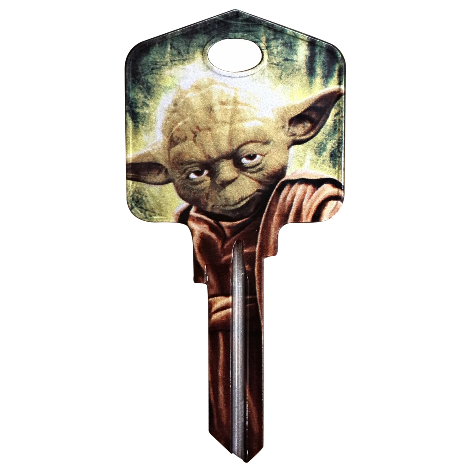 Hillman Star Wars Yoda House/Padlock Universal Key Blank Single Hillman Star Wars Yoda House/Padlock Universal Key Blank Single