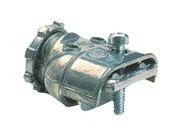 Knockout Duplex Conduit Connector, 3/8 x 1/2-In., 2-Pk.