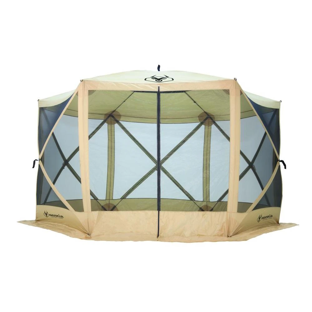 7 Ft. Tall Heavy Duty 6-sided Portable Gazebo With 8-person Capacity