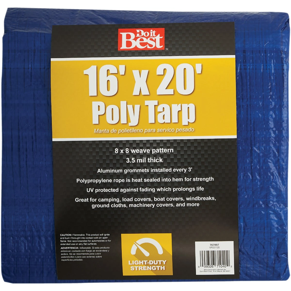 16X20 BLUE TARP