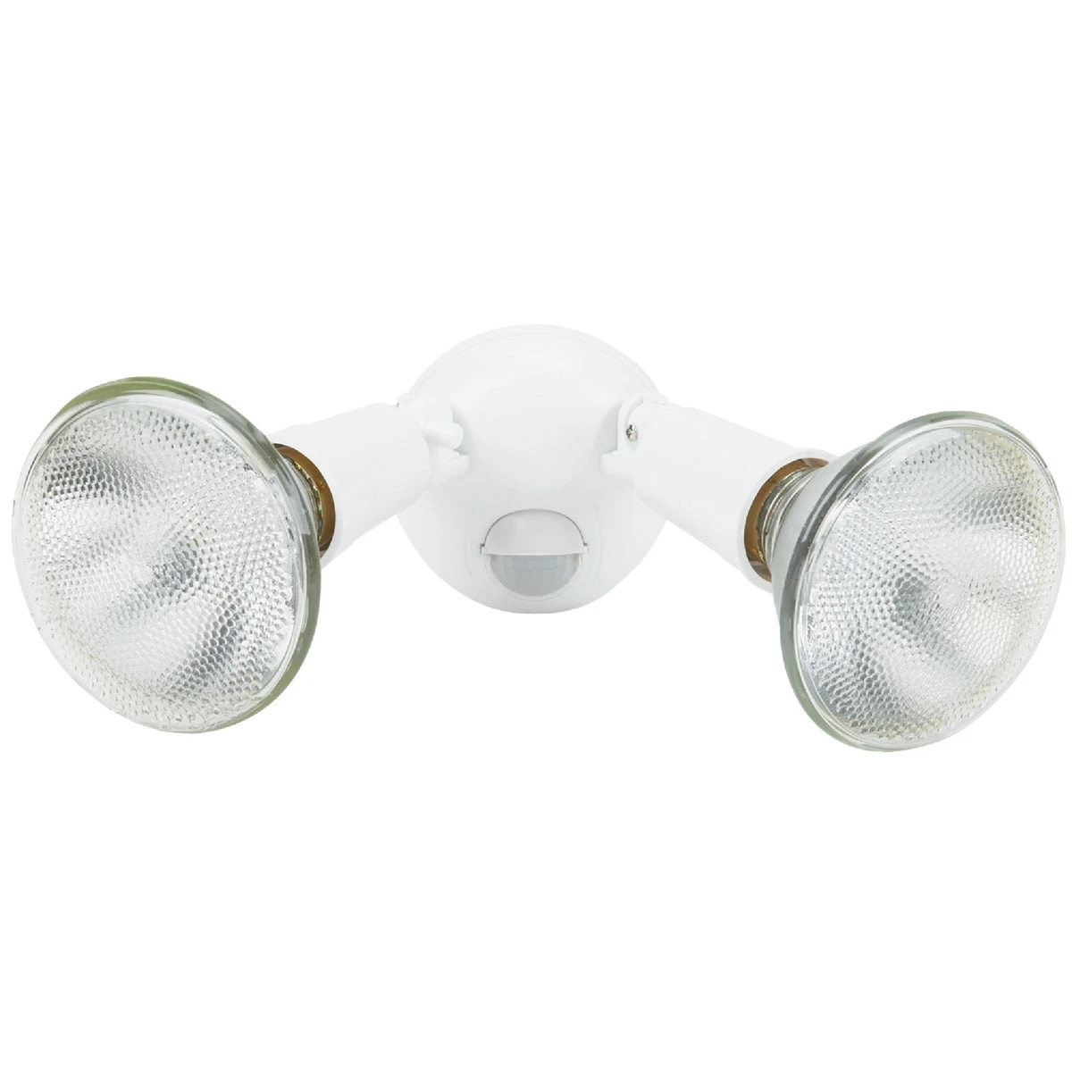 White Motion Sensing Dusk To Dawn Incandescent Floodlight Fixture Ed207w