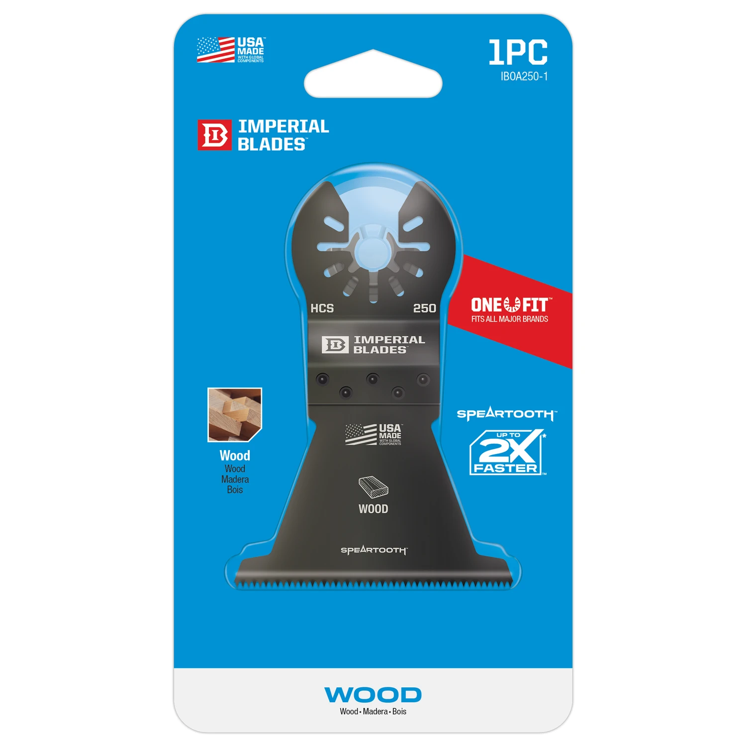 One Fit Speartooth Fast Cut Wood Blade, 2 and 1/2 Inch Diameter