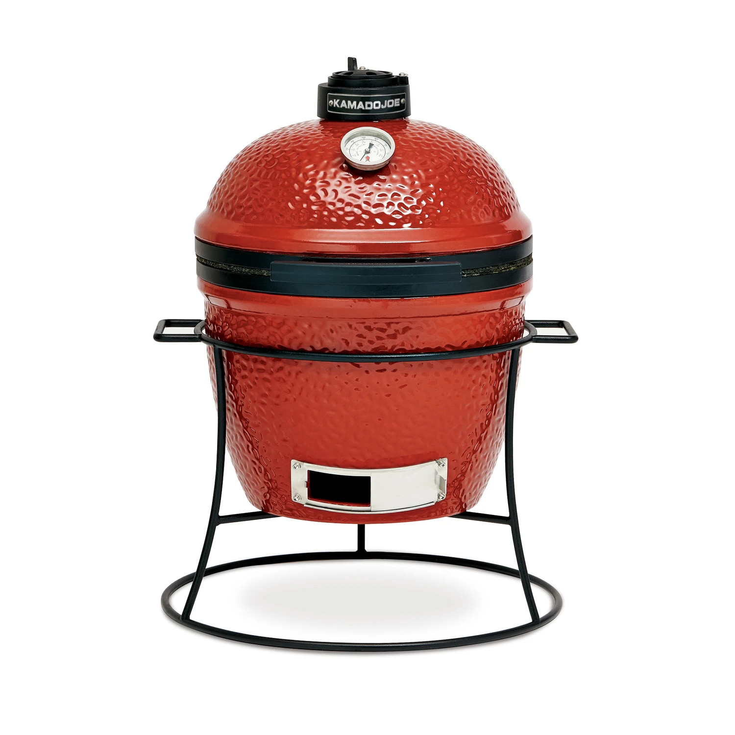 Jr. 13.5 In. Blaze Red Ceramic Charcoal Grill And Smoker