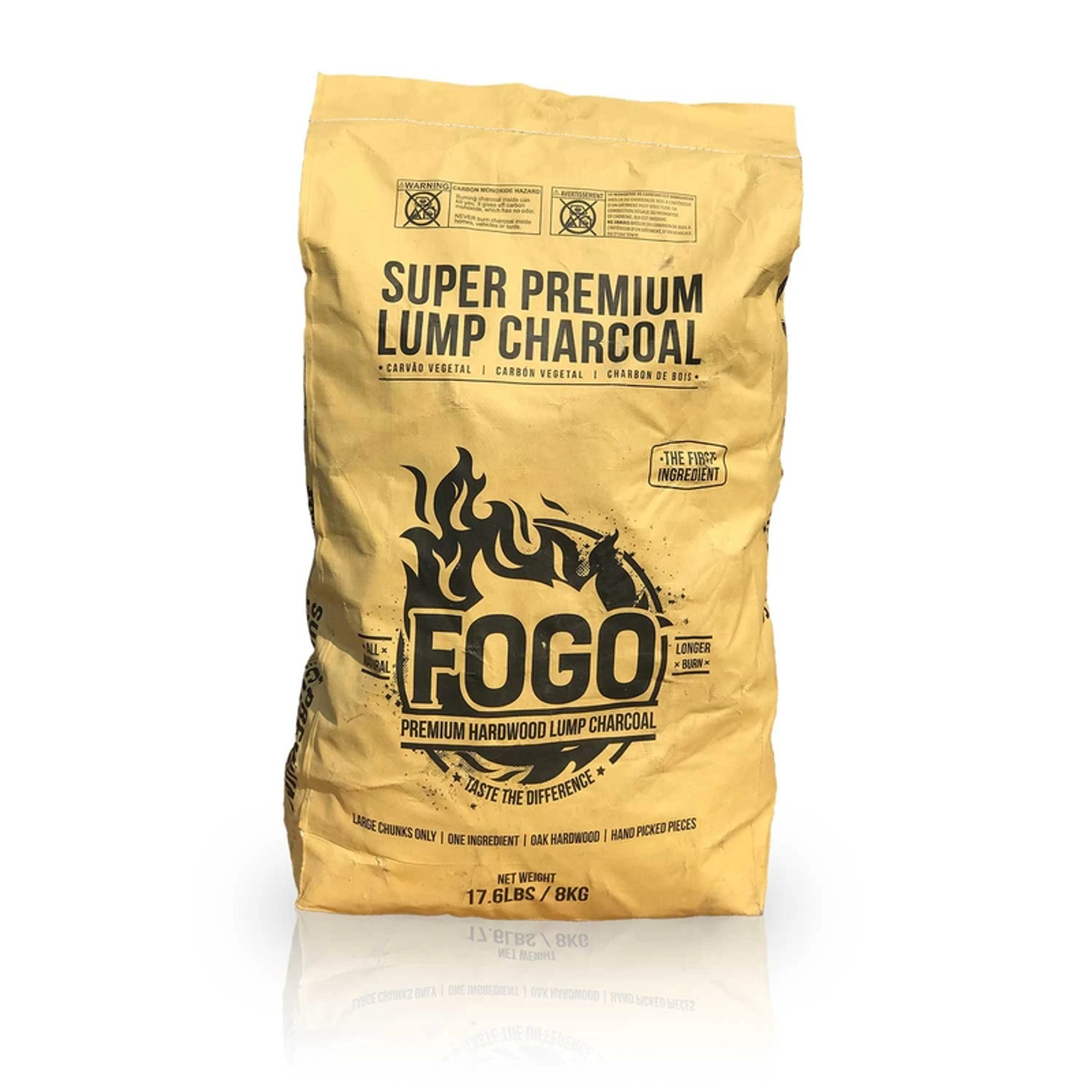 Super Premium All Natural Oak Hardwood Lump Charcoal 17.6 Lb Bag