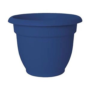 Ariana Self-watering Planter, Bermuda Teal Plastic, 8-inch With Drainage
