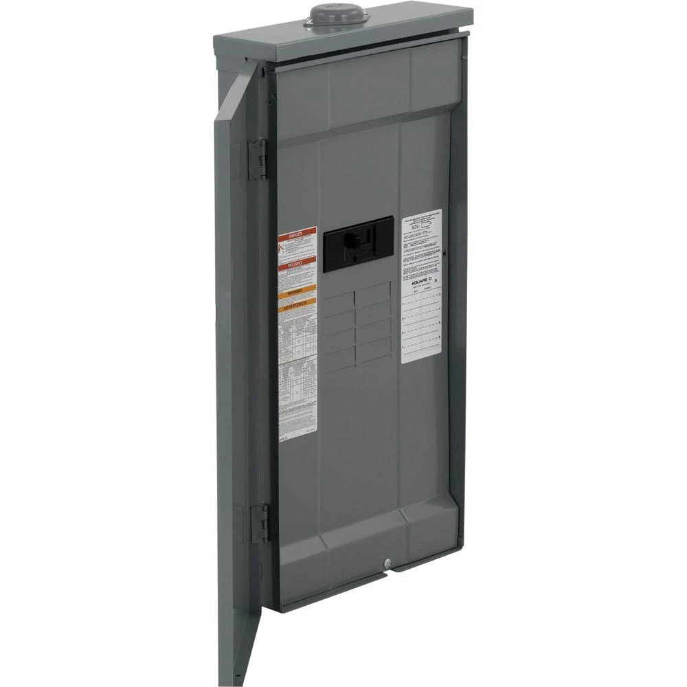 Homeline 200 Amp 8-space 16-circuit Raintight Load Center With Feed-through Lugs