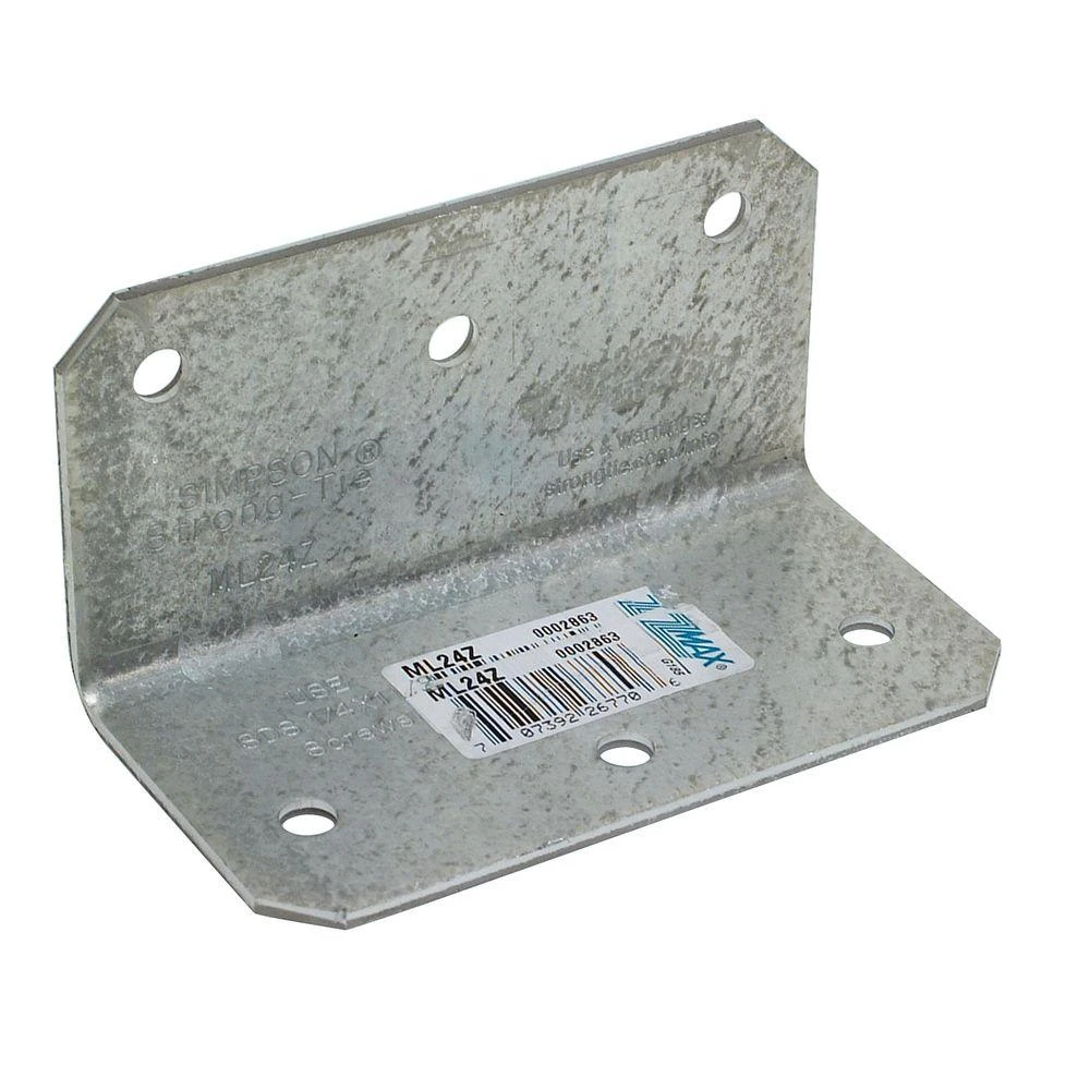 2 In. X 4 In. 12-gauge Zmax Galvanized Medium L Angle