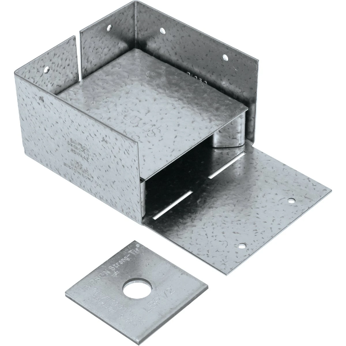 4 In. X 4 In. 16 Gauge Z-max Adjustable Post Base Abw44z