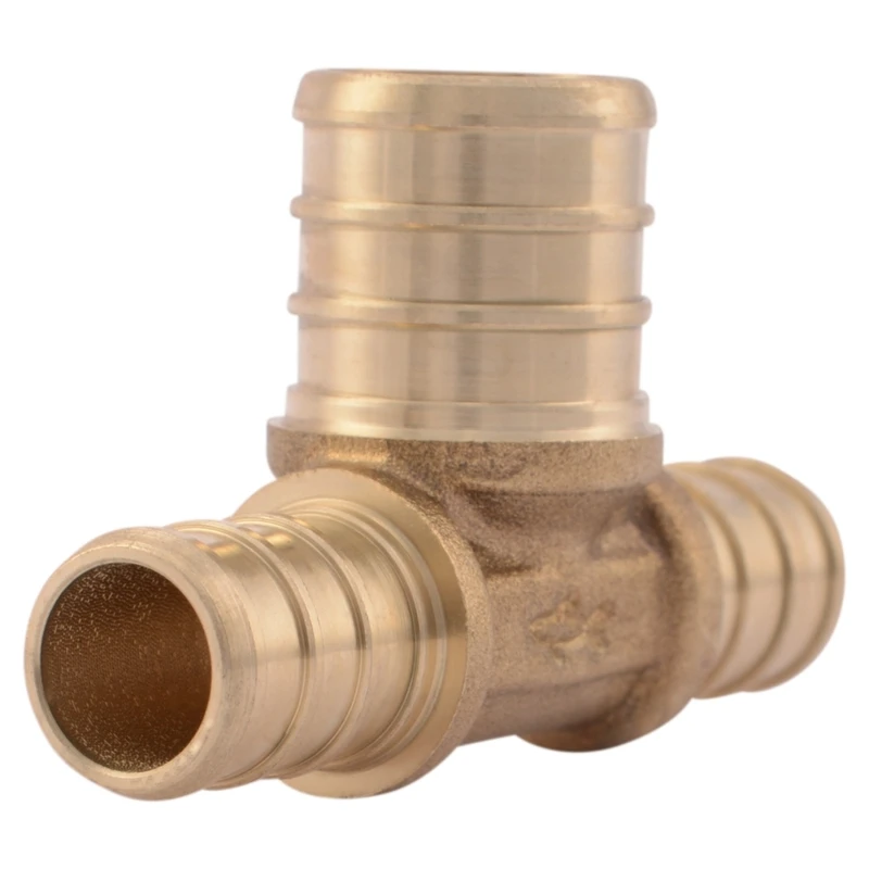 1/2 In. X 1/2 In. X 3/4 In. Barb Reducing Brass Pex Tee
