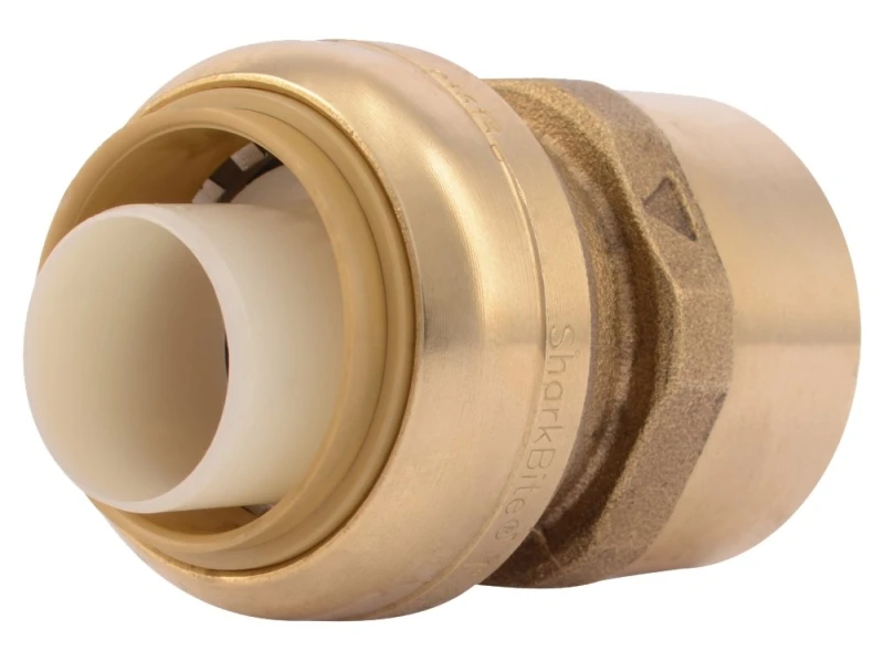 1 In. X 1 In. Fnpt Straight Brass Push-to-connect Female Adapter
