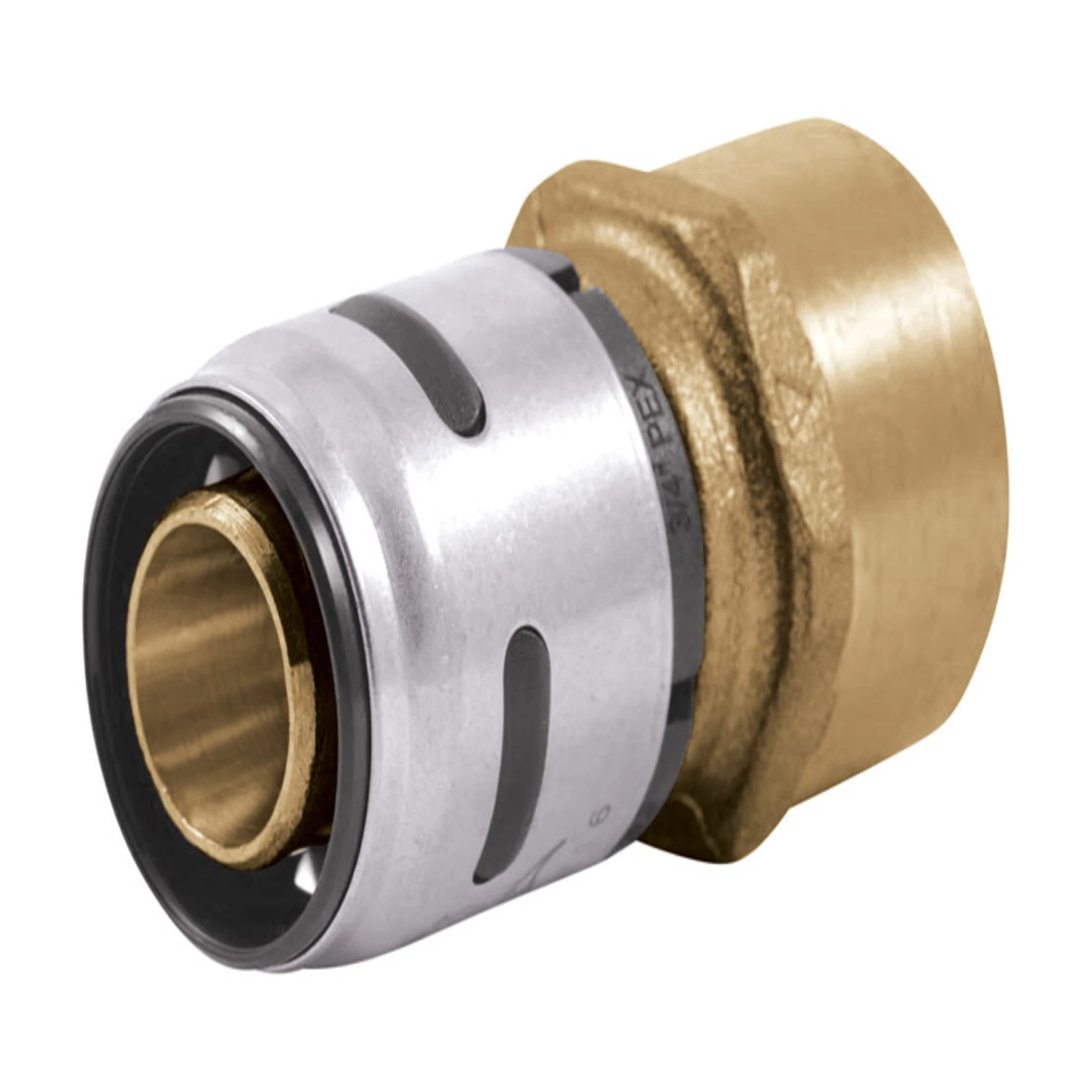 PEX Evopex Female Connector 3/4 Inch Push to 3/4 Inch Female National Pipe Thread