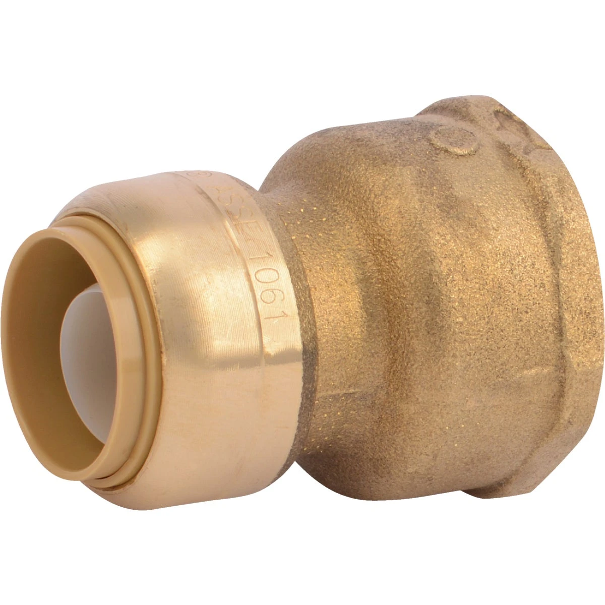 Push-Fit Pipe Connector, 3/4 x 1 In.