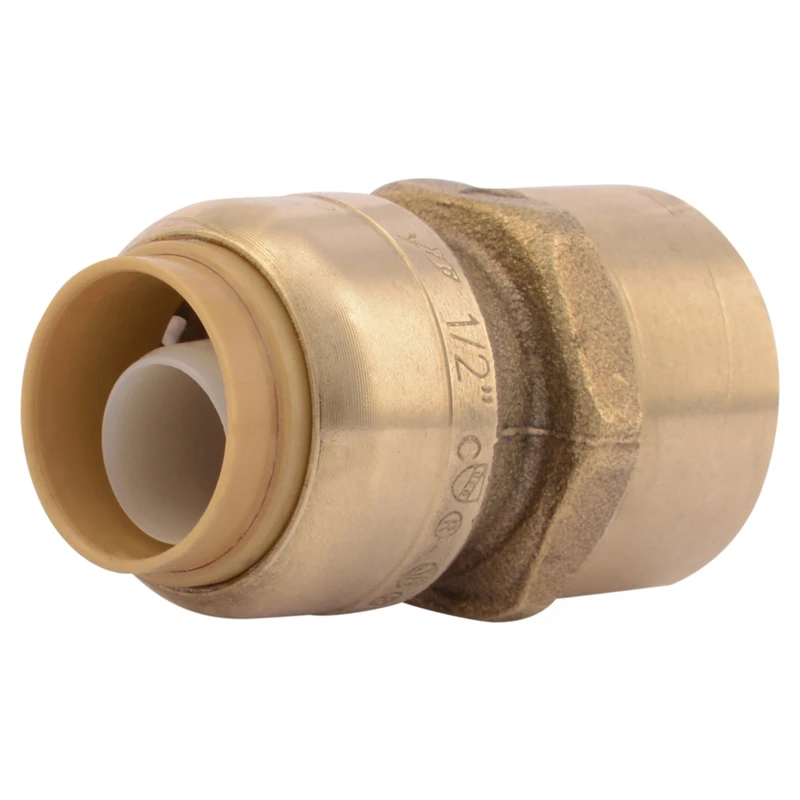 SharkBite 1/2 In. x 1/2 In. FNPT Straight Brass Push-to-Connect Female Adapter (4-Pack)