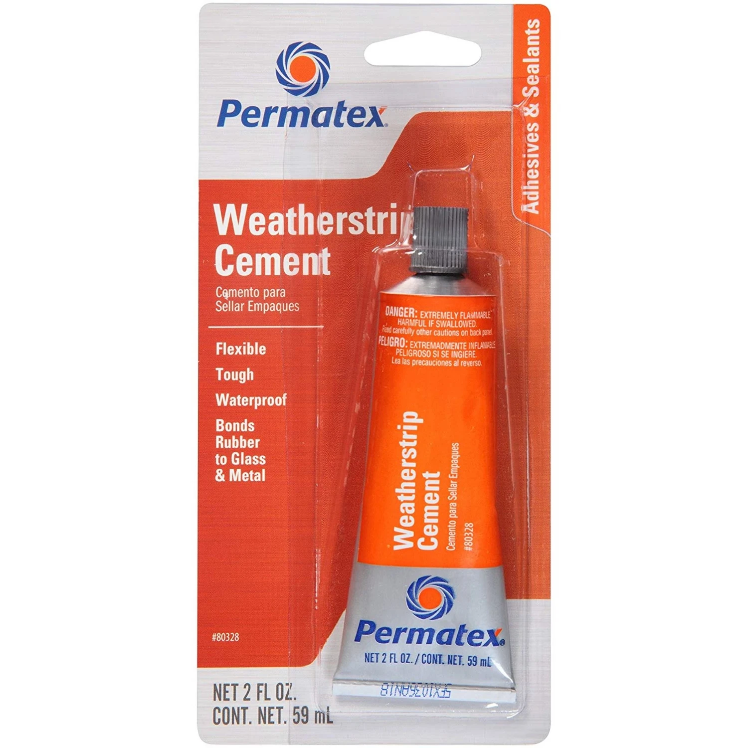 2 Oz. High Strength Translucent Weatherstrip Cement For Automotive Applications